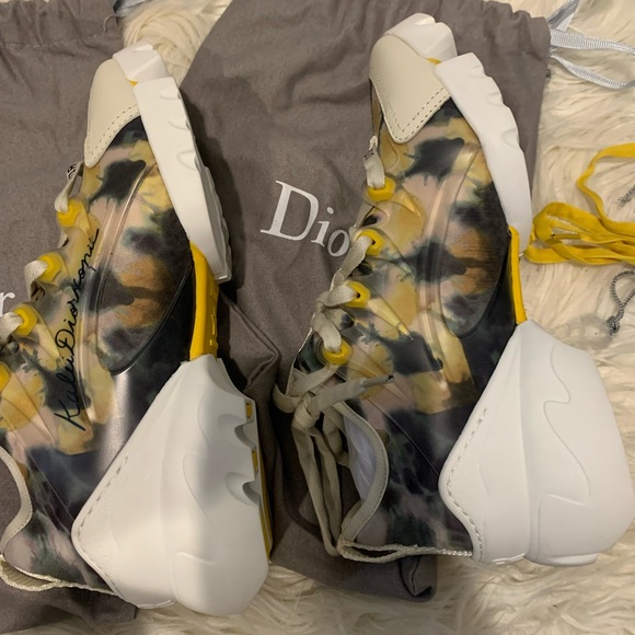 RARE !New Dior floral print d-connect sneaker size 37 - Picture 2 of 4